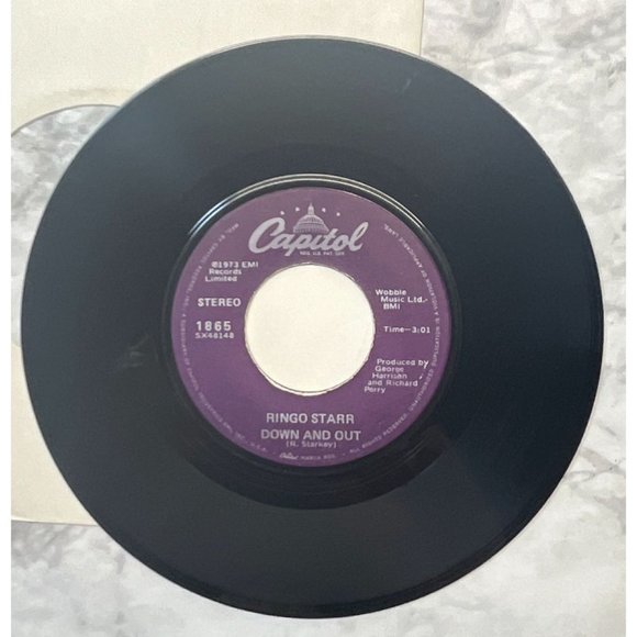 Ringo Starr Photograph / Down and Out 45 Rock Capitol 1865 - Picture 6 of 6